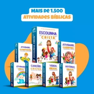 Kit Escolinha Cristã com Atividades Bíblicas em PDF | Educação Kids