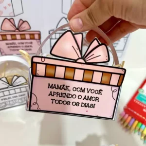 Cestinha Lembrancinha Dia das Mães em PDF para Imprimir | Educação Kids